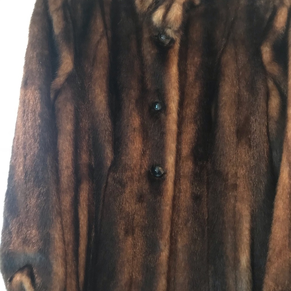Pamela McCoy faux fur long jacket